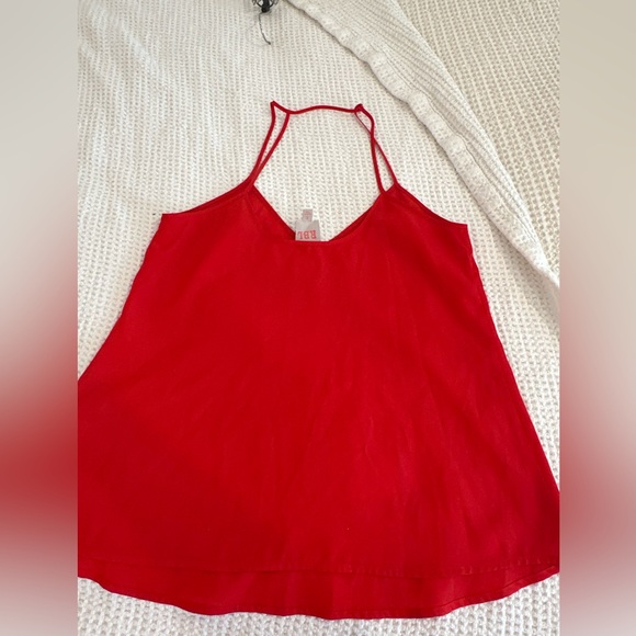 Red thin strap camisole top - RBL - Picture 3 of 4